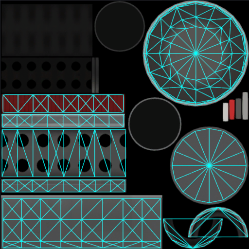 UV chart for the texture.