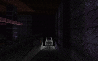 Facing the ramp.