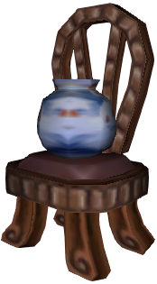 A Vase sitting in its favorite chair