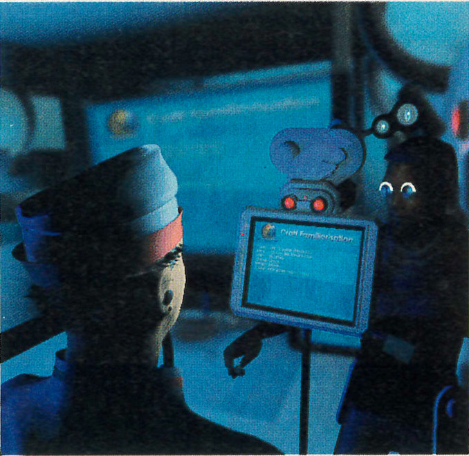 A screen from the game's CGI intro, as seen in the Joystick footage