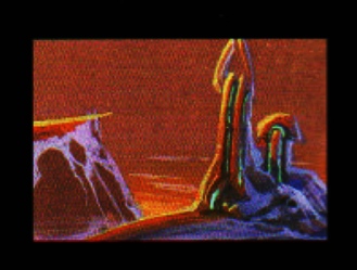 Colored painting of the snow temple. Colored painting of the snow temple.