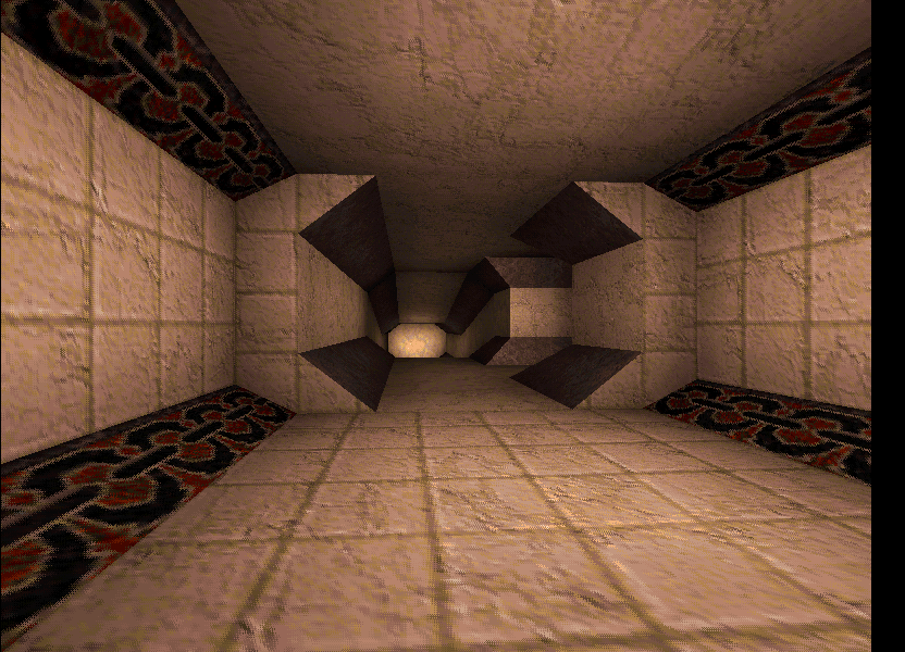 The dead end if one jumps down where the lava-fall is. The dead end if one jumps down where the lava-fall is.
