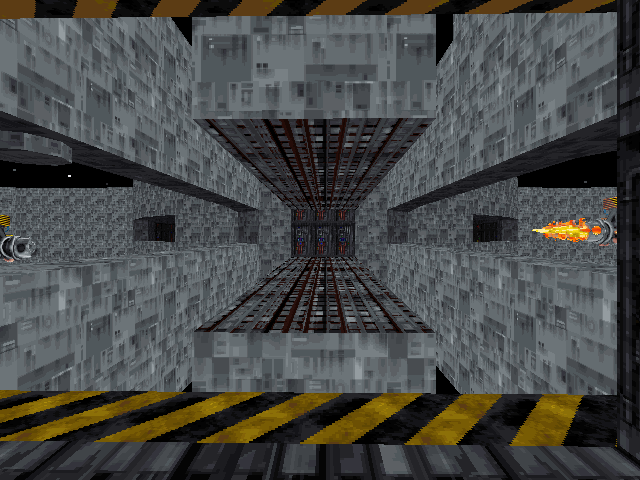 The bridge to the center room extended. The bridge to the center room extended.
