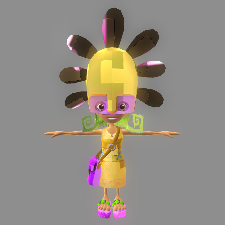 A screenshot of the scrapped helper character named "Gardener". A screenshot of the scrapped helper character named "Gardener".