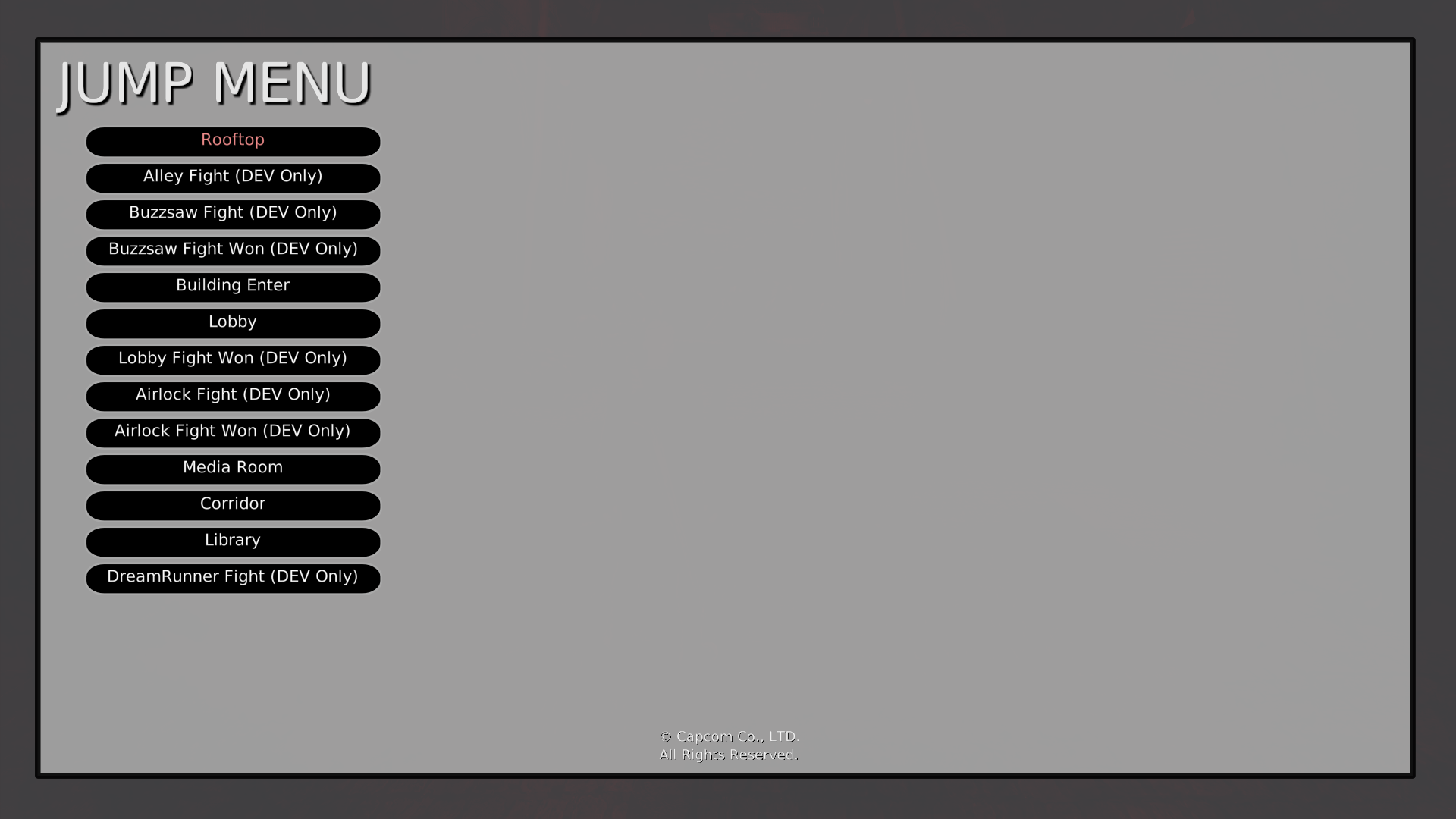 Jump Menu - Mission 11: The Order