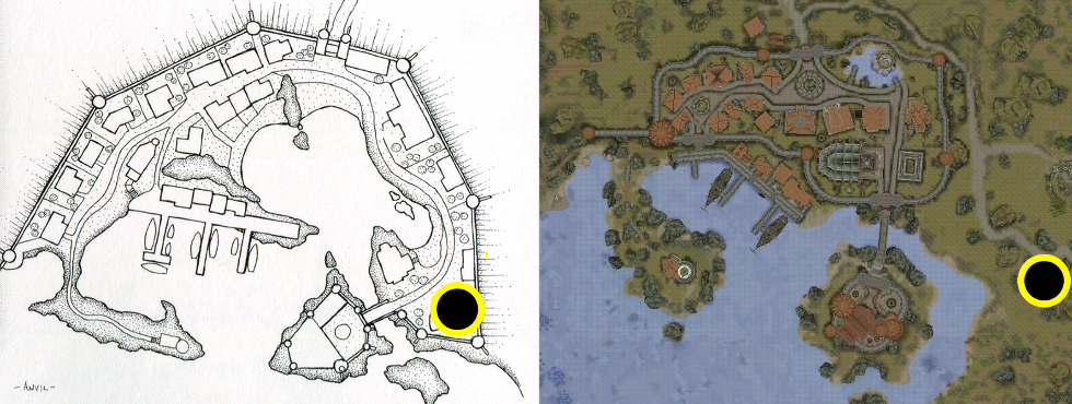 Comparing concept art and retail. Comparing concept art and retail.