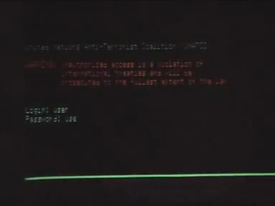 01:52 Logging into a personal computer.
