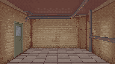 A different unused background of the basement room.