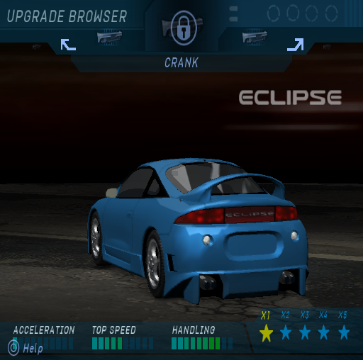 Crank with dual exhaust. Crank with dual exhaust.