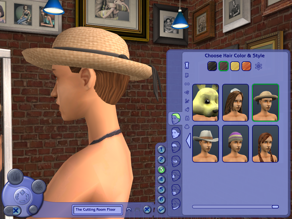 CASIE_afhairhatstraw_black in Create-A-Sim