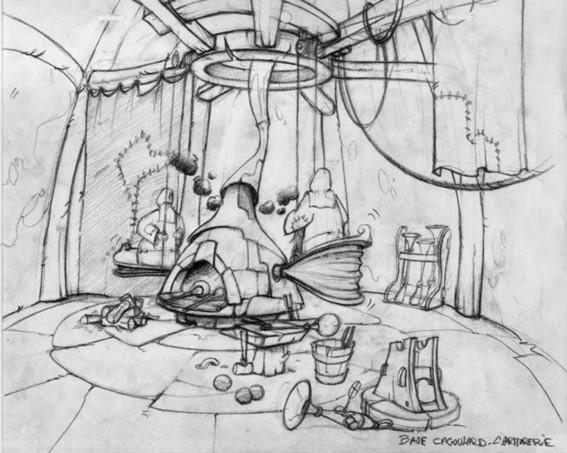 The Hoodlums' weapon factory. The Hoodlums' weapon factory.