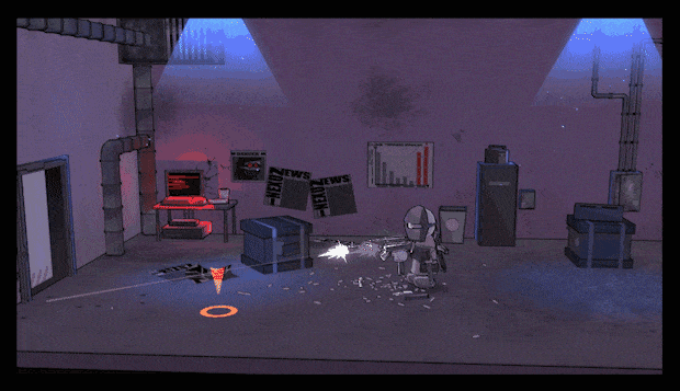 A gif of the player character firing. (Click to animate)
