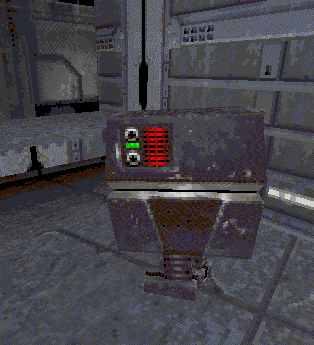 A gonk droid is nowhere to be found in this level.