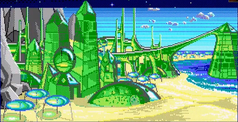 An early version of the exterior of Crystalgard.