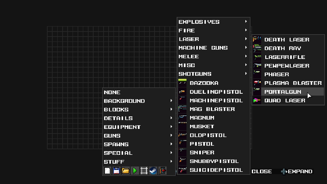 The Portal Gun in the level editor.