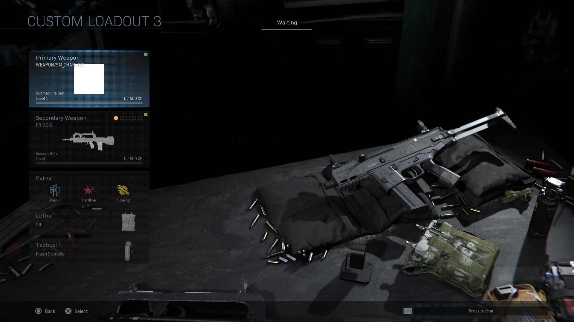 Image of the ISO in the Edit Loadout menu.