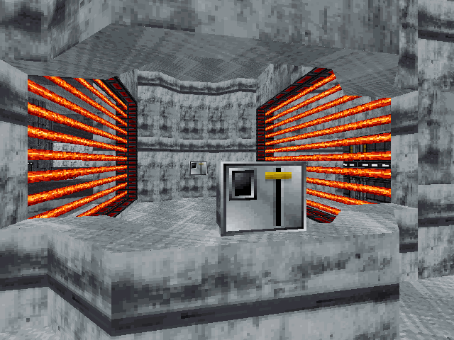 Disabling the laser barriers blocking the exit.
