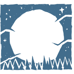 decorative_woodcut_wolfhowl_sky decorative_woodcut_wolfhowl_sky