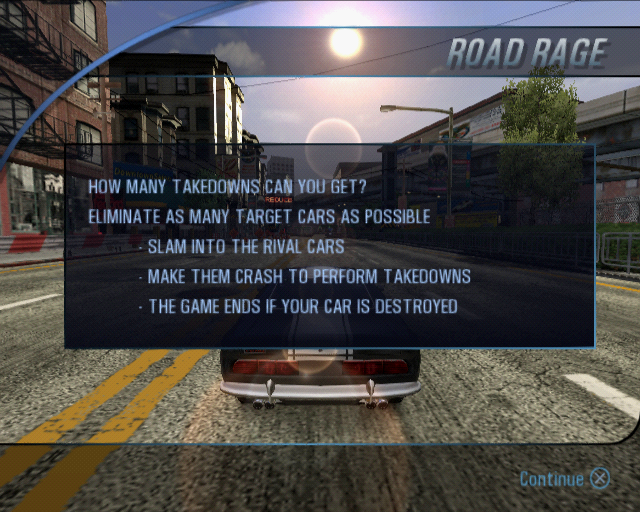 Message displayed prior to starting the event.