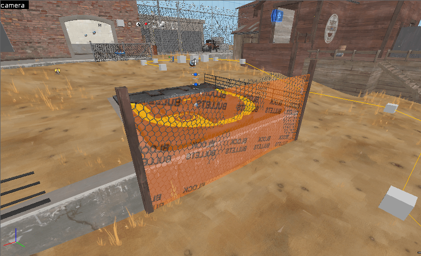 Slightly different fence covering the bomb hatch Slightly different fence covering the bomb hatch