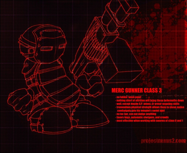 Was called Merc Gunner class three before being shortened to Merc gunner.