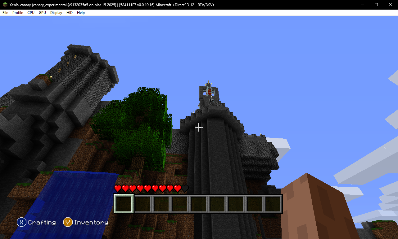 A head on view of the wall found near spawn. A head on view of the wall found near spawn.
