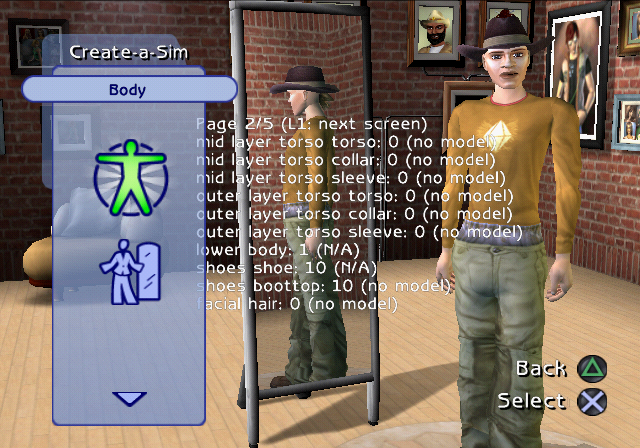 Page 2 of a random Sim. Page 2 of a random Sim.