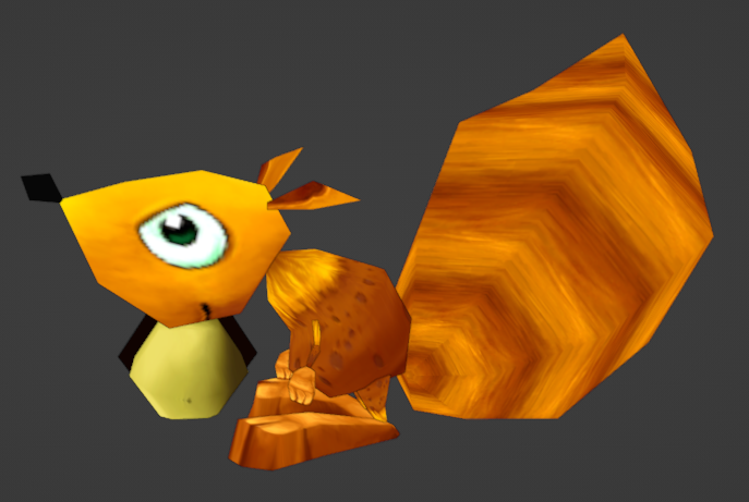 The Glandeur statue with the prototype textures applied on it. The Glandeur statue with the prototype textures applied on it.