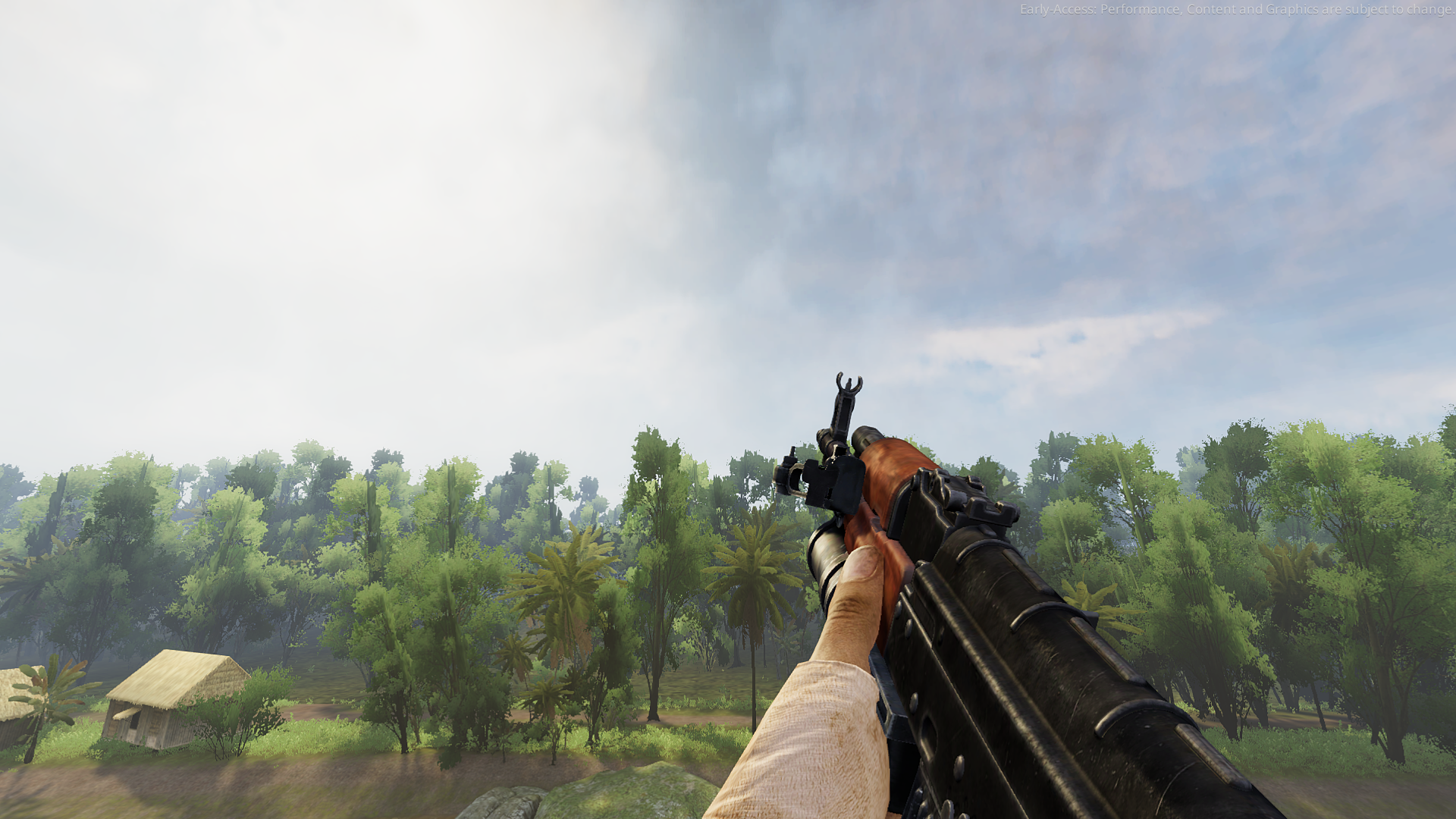 The AKM with GP-25 ingame.