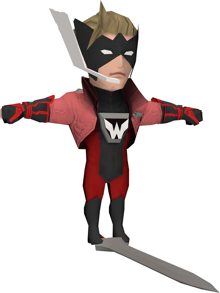 "Prepare to feel the sting of my Valiantiu--oh wait, that's Wonder Blue's line."