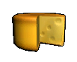 A cheese wheel icon.