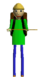 Baldi slapping his ruler in his camping outfit. Baldi slapping his ruler in his camping outfit.
