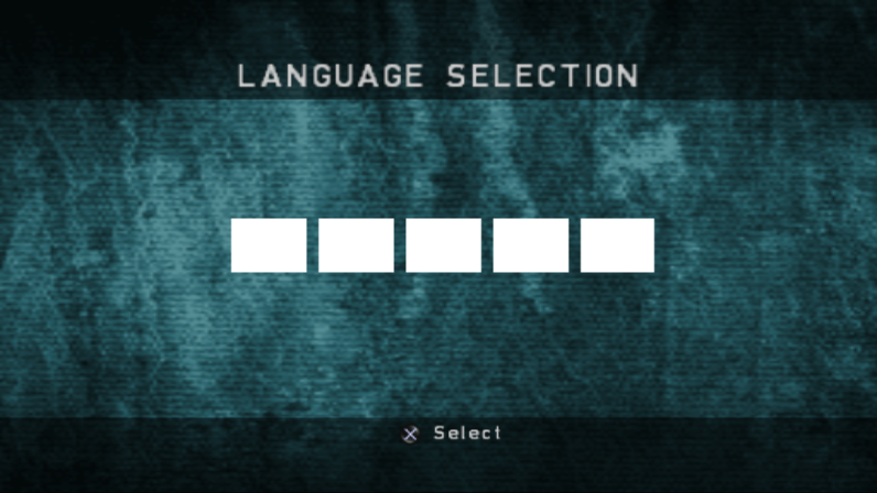 Language Screen (16:9) Language Screen (16:9)