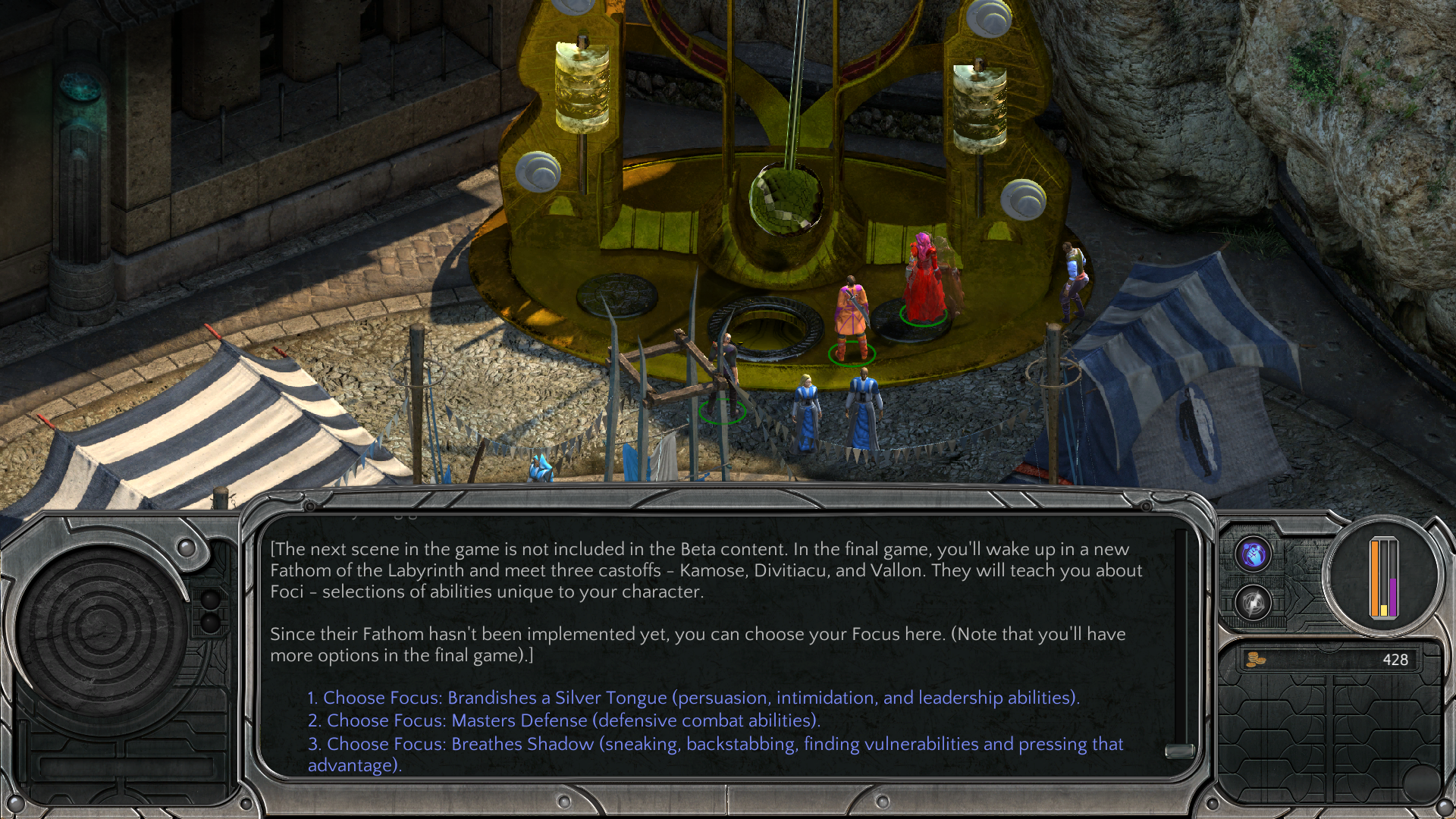 Sagus Cliffs - Circus Minor - next scene not included in beta