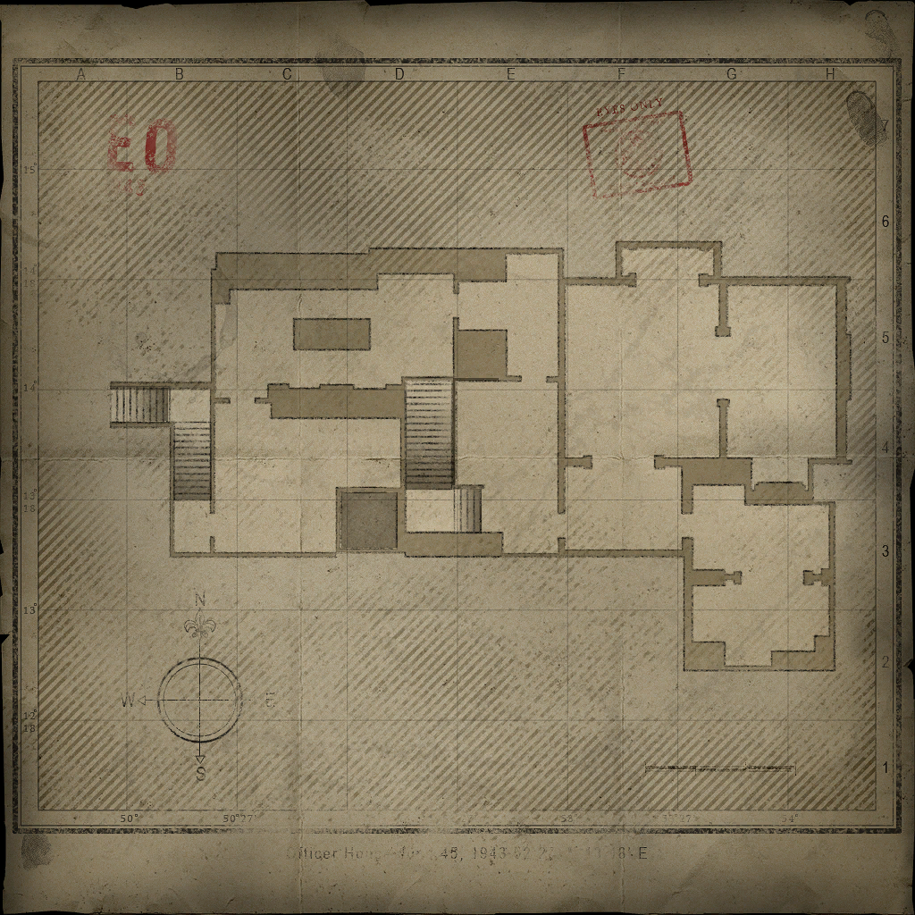 Officer's House map. Officer's House map.
