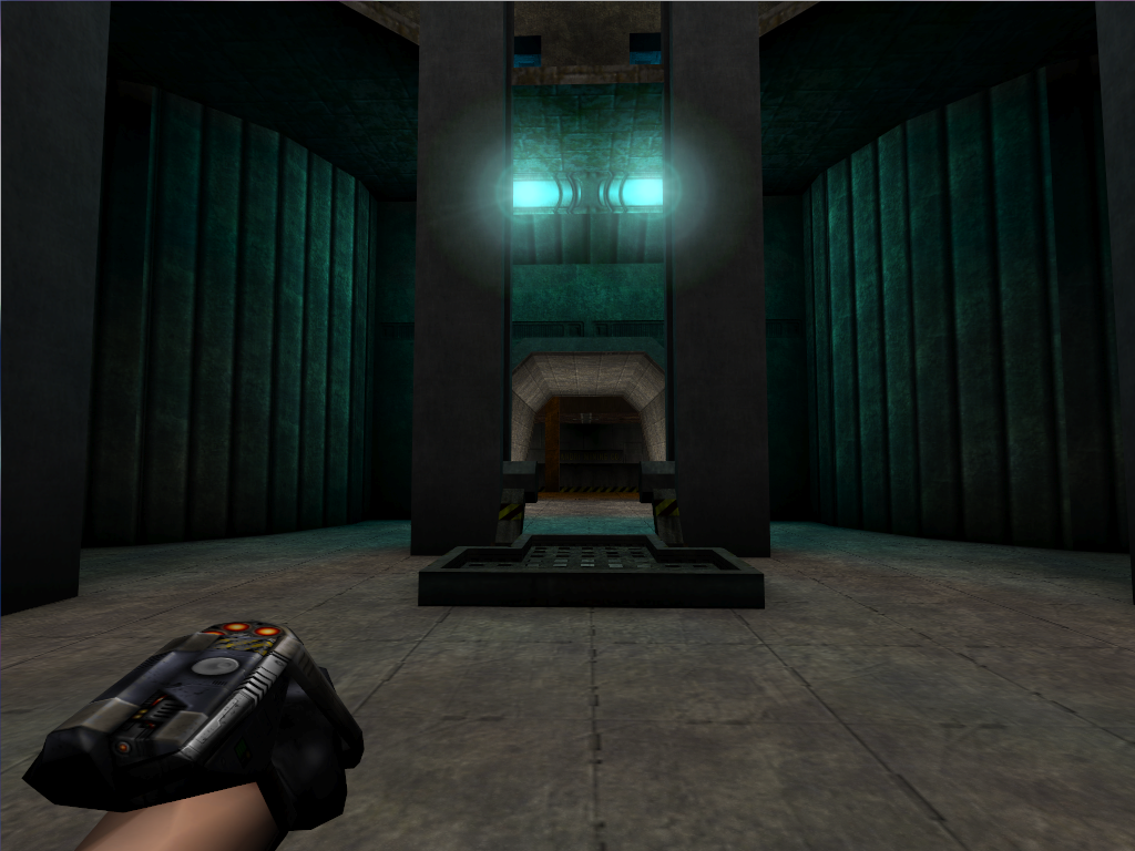 Back view of the elevator. Back view of the elevator.