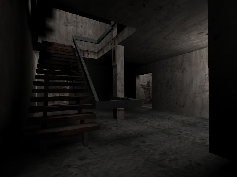 Staircase room. Staircase room.