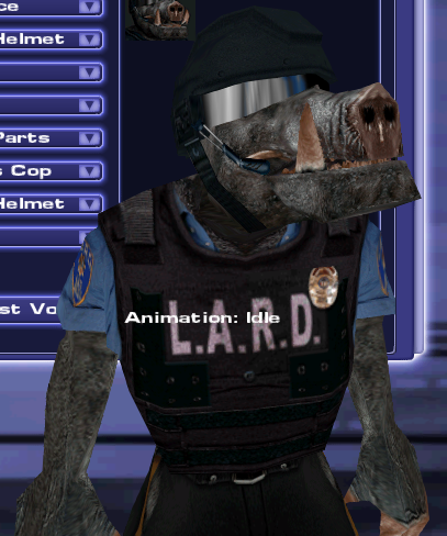 Pigcop with a helmet. Pigcop with a helmet.