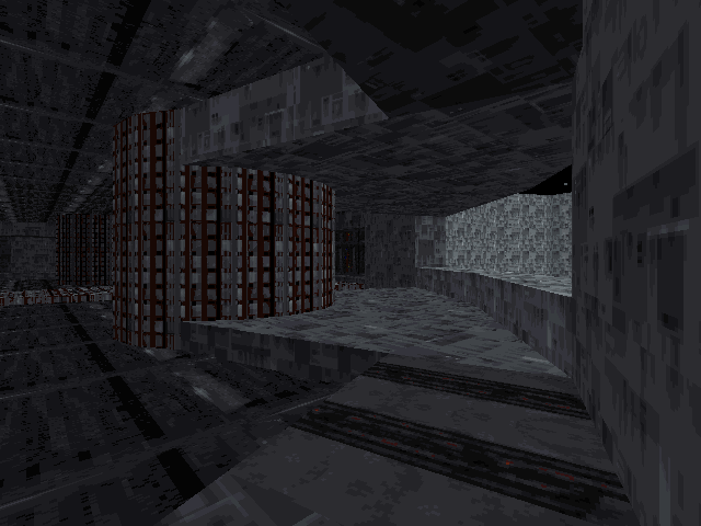 A cylinder between the upper and left sides of the center room. A cylinder between the upper and left sides of the center room.