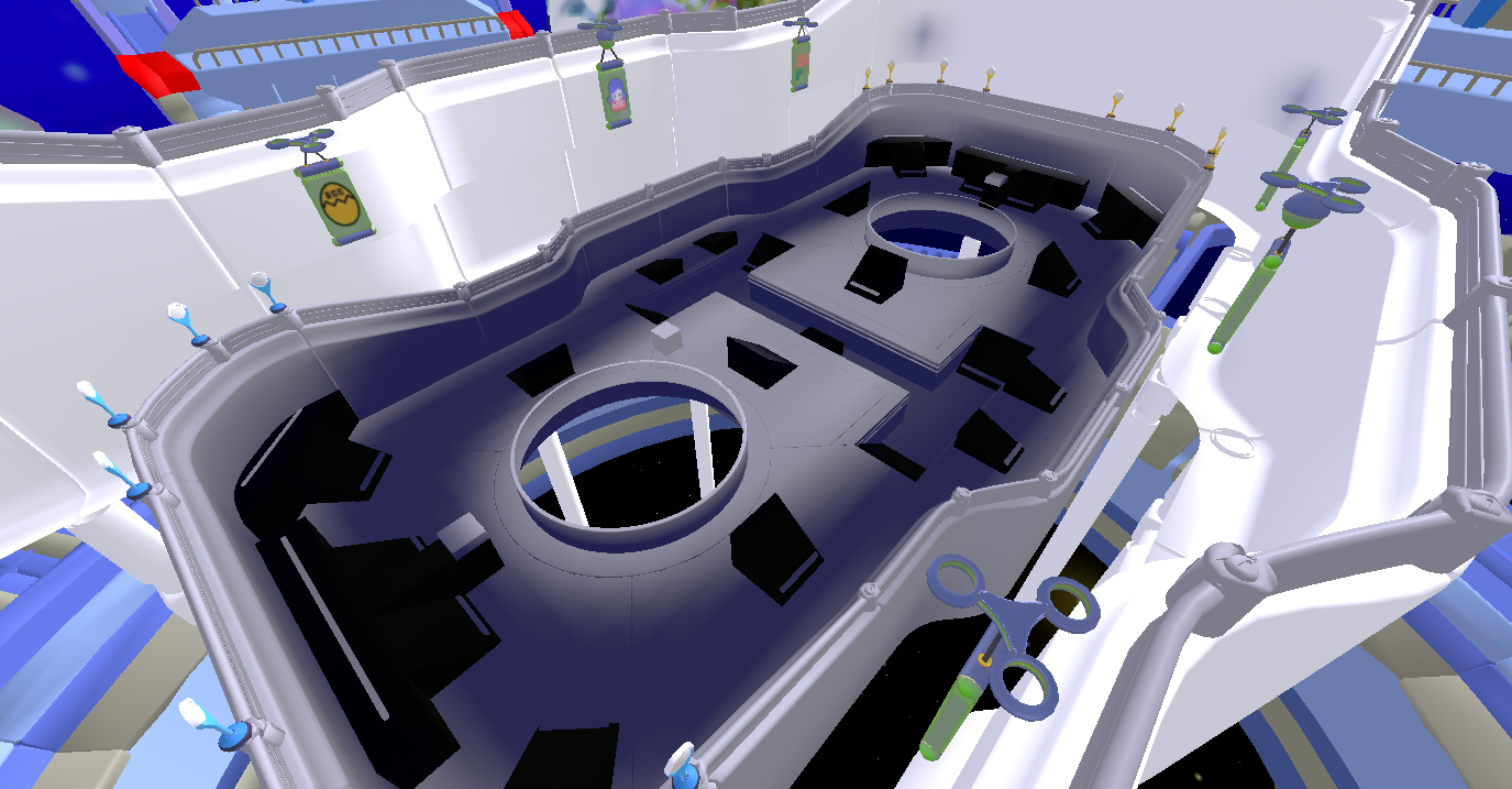 The map of jinxed, but remade in Season 4's theme. While not an actual scene, it's meshes are found in the game files. It is also seen on Big Shots' concept art found in the Fall Guys Portal website.