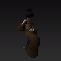 Combing. This animation is technically used in promotional art and in-game in a secret screen in one of the areas where Six can look through an eye that shows other rooms, but it's pre-rendered. Combing. This animation is technically used in promotional art and in-game in a secret screen in one of the areas where Six can look through an eye that shows other rooms, but it's pre-rendered.