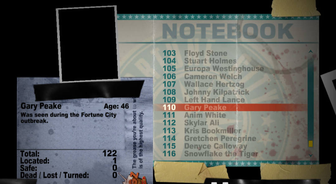 Gary's notebook page.