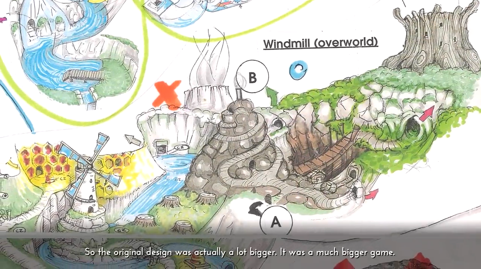 An overview of "Windmill (overworld)" from the Structure map, which features the large tree on the top right corner, just beyond Poo Mountain. An overview of "Windmill (overworld)" from the Structure map, which features the large tree on the top right corner, just beyond Poo Mountain.