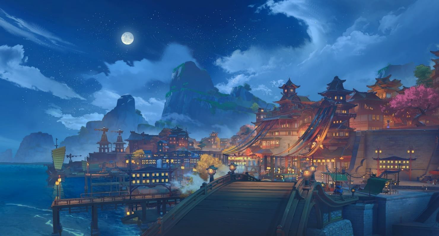 Liyue_Harbor_Concept_Art_Night_Time.png