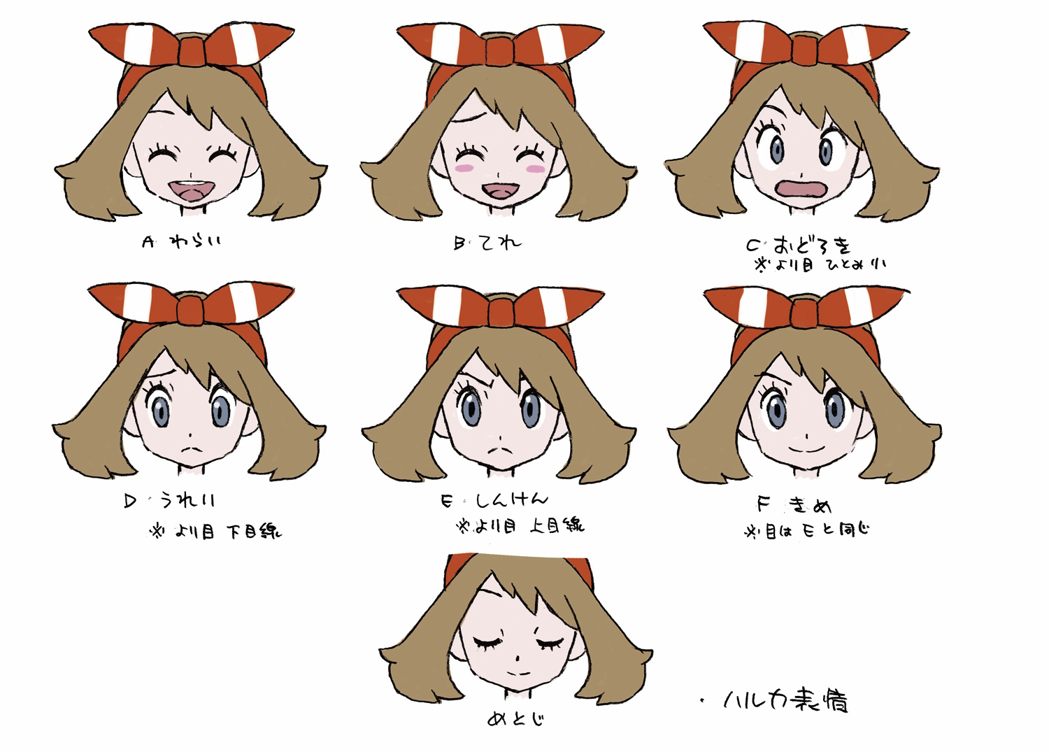 PokeORAS_ConceptArt_sango主人公♀表情.jpg