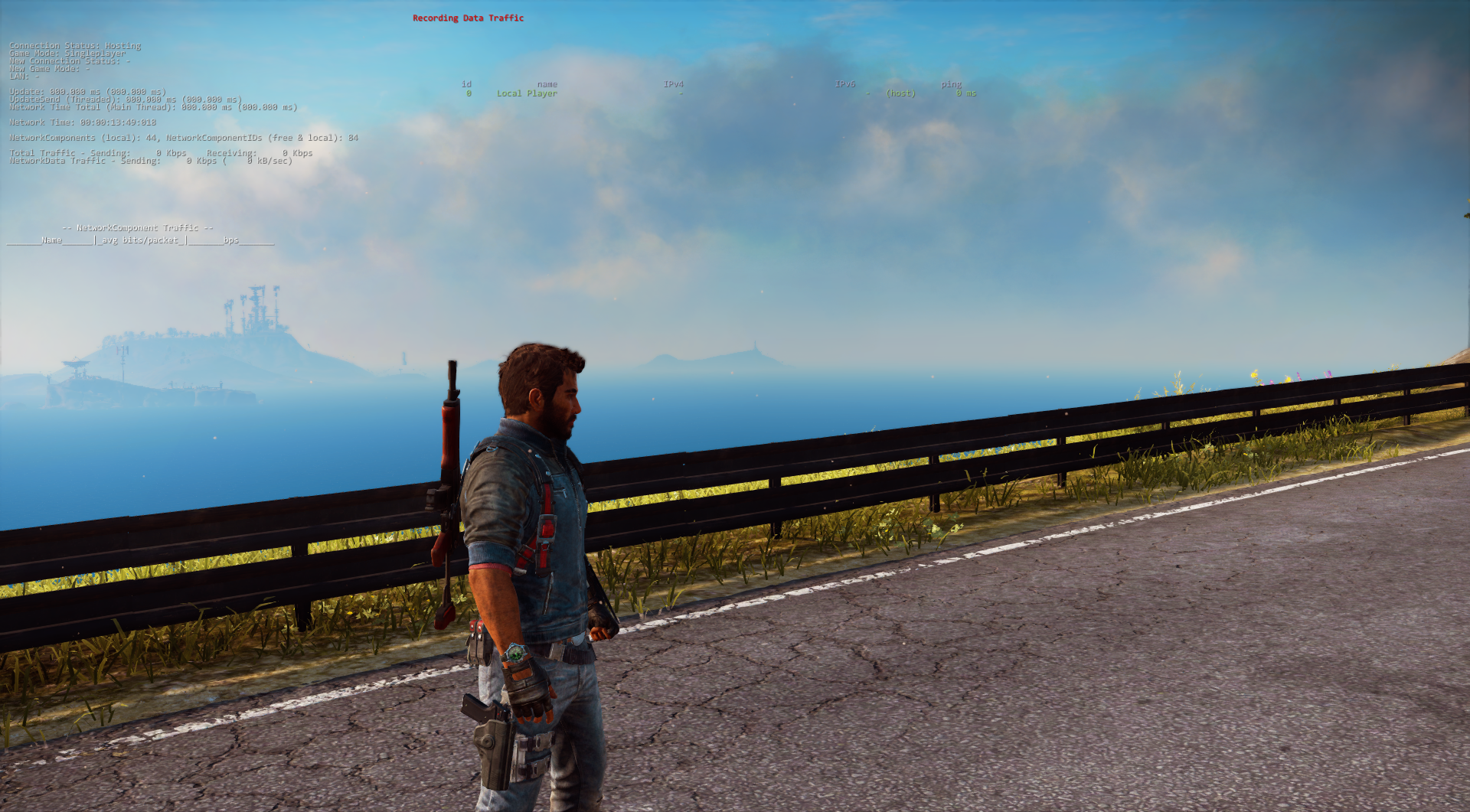 The debug multiplayer data overlay of the beta. The debug multiplayer data overlay of the beta.