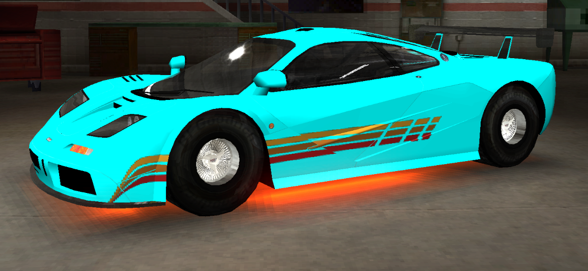 The bright cyan paintjob (with FF Color Hex Value)