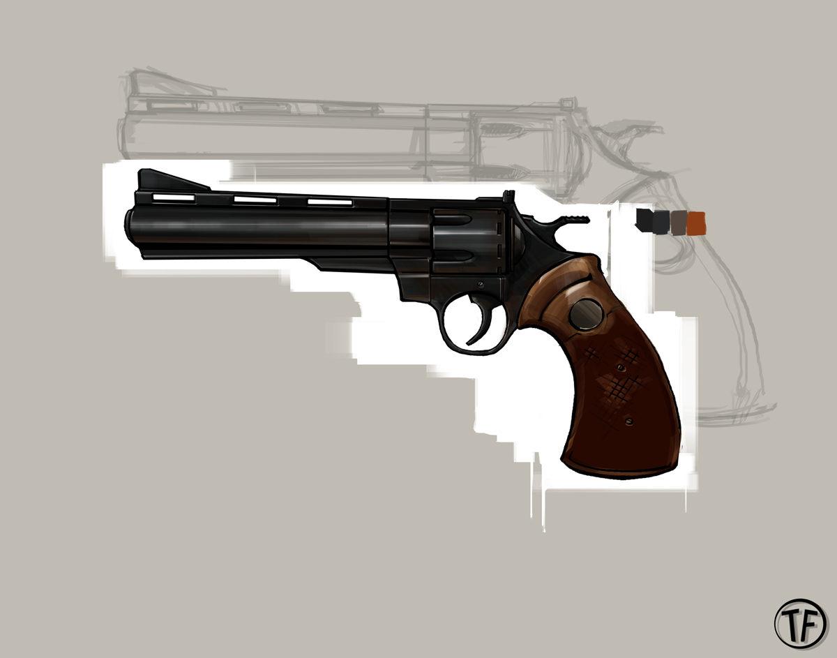 Revolver concept art. Revolver concept art.