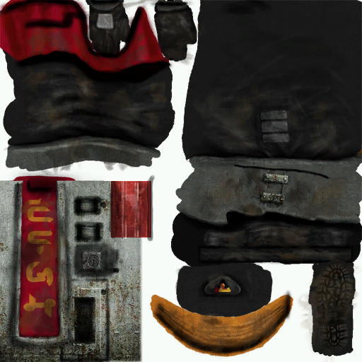 2002 Red Texture for the Human Commando's legs and arms.