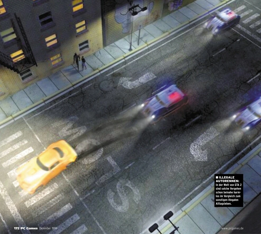 Claude escaping from police with a Furore GT. Claude escaping from police with a Furore GT.